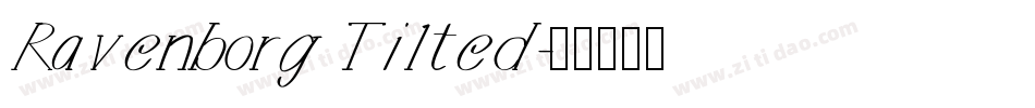 Ravenborg Tilted字体转换